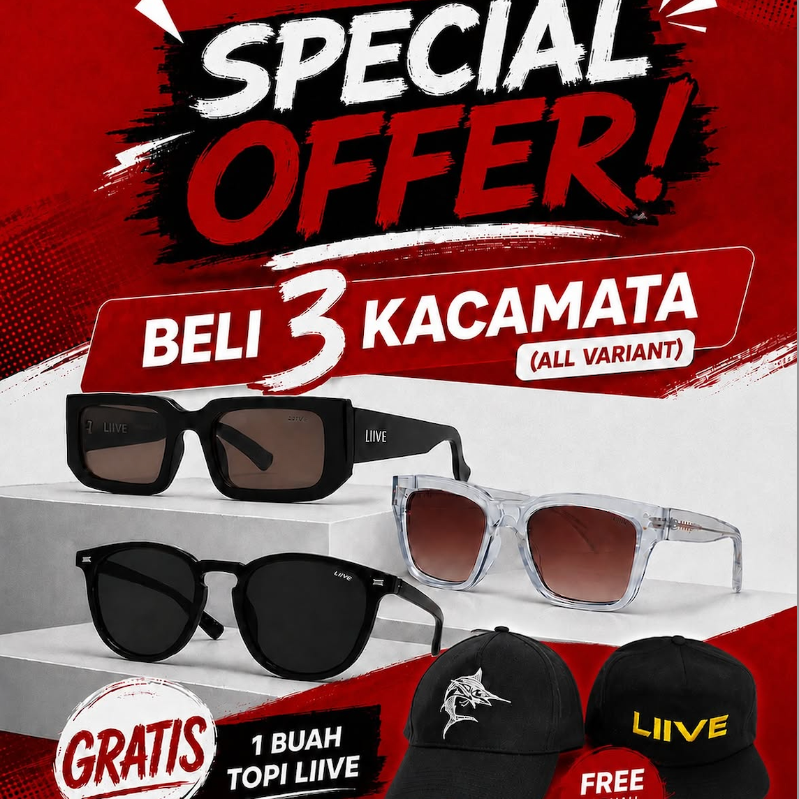BUY 3 SUNNIES GET LIIVE HAT